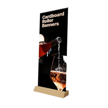 Kartonnen roll-up banner
