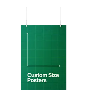 Custom size posters printed online at HelloPrint