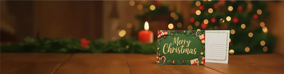 Breng de magie terug met:<br>
Kerstkaarten