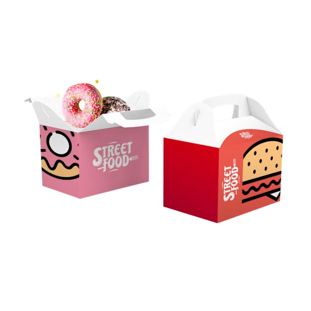 Boîte à emporter avec poignée