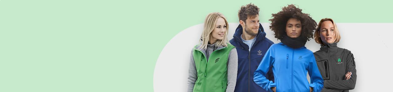 Bedrukte Softshell jassen