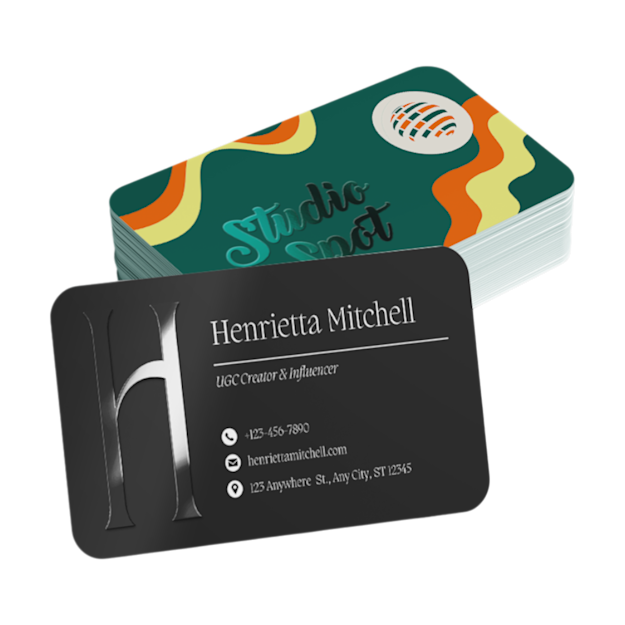 Biglietti da visita PVC bianco con finiture esclusive