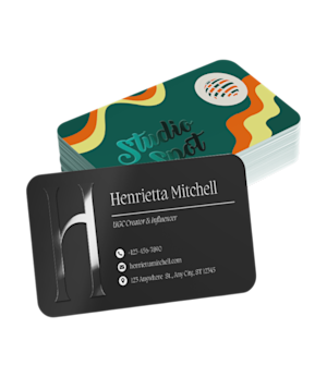 Cartes de visite PVC finitions exclusives