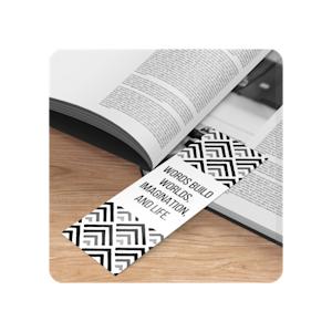 Zwart/wit boekenlegger voorbeelden