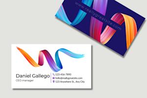 Cartes de visite standard