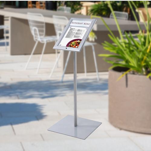 Voorkant menustandaard met LED verlichting