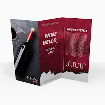 Cartas para restaurantes con pliegue acordeón