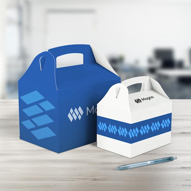 Boîte cadeau à poignée