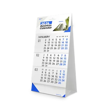 Calendrier 3 mois de bureau