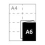 315x148mm <br>gefaltet zu <br><strong>A6 (6pp)</strong>
