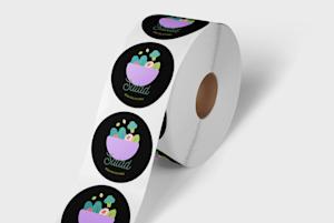 Voedselveilige stickers op rol