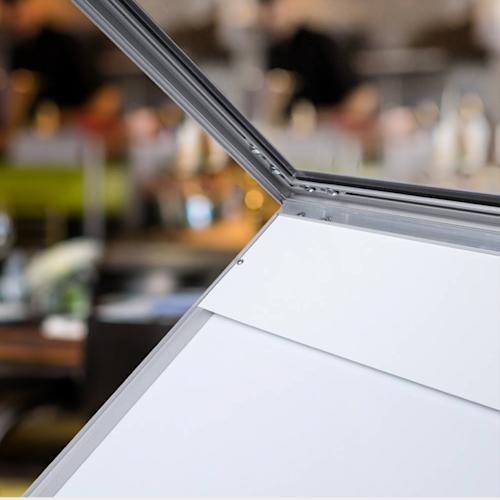 Staande menustandaard met LED verlichting