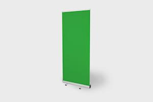 Green screen roll-up banner