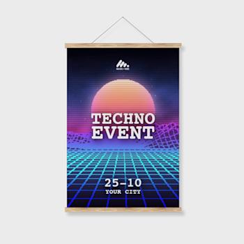 Poster avec crochets suspension