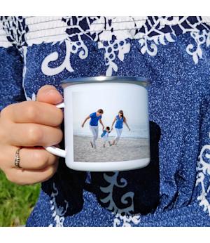 Retro-Emaille-Tassen