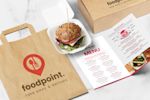 Take away products personalised with your restaurant's brand - available online at Helloprint