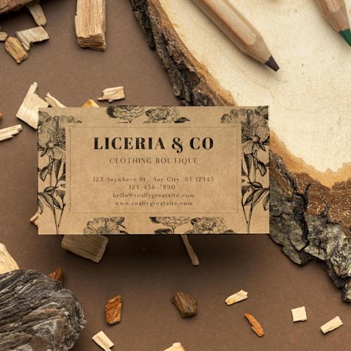 Milieuvriendelijke visitekaartjes