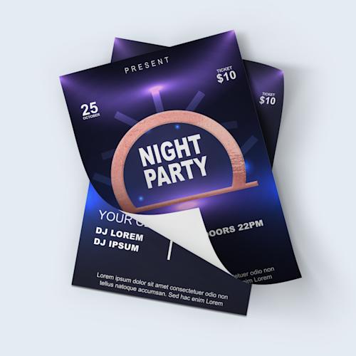 Flyers met exclusieve afwerkingen