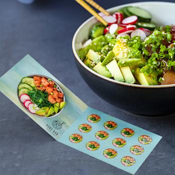 Gevouwen spaarkaart HelloPrint