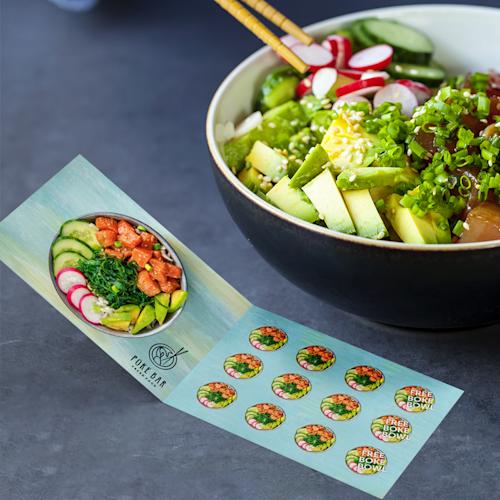 Gevouwen spaarkaart Drukzo