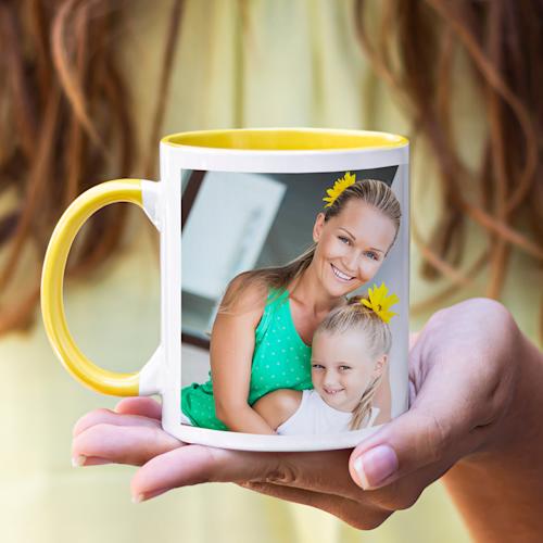Coloured Handle Mug