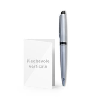 Biglietto da visita pieghevole verticale