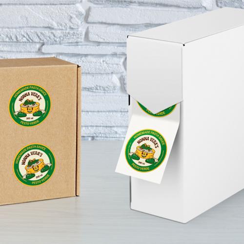 Eigen formaat stickers op rol