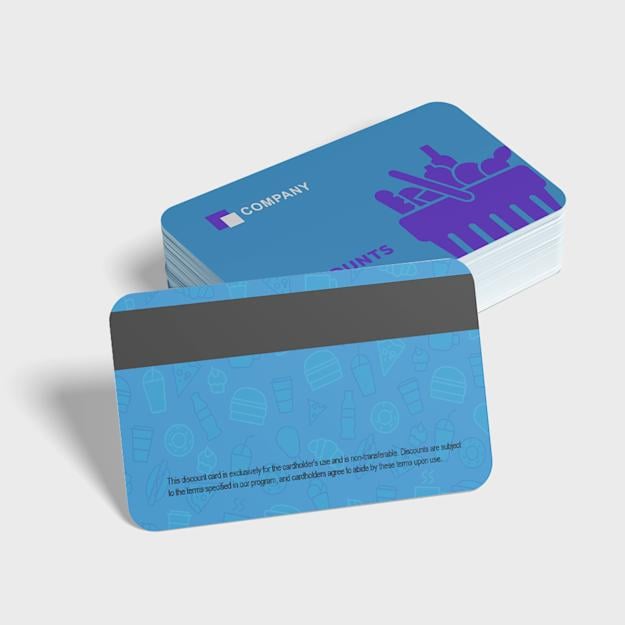 PVC-pasjes met HiCo magneetstrip