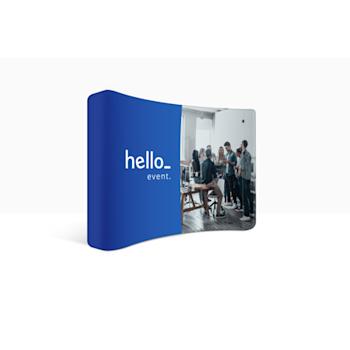 Curved Stretch Wall with Bent Corners