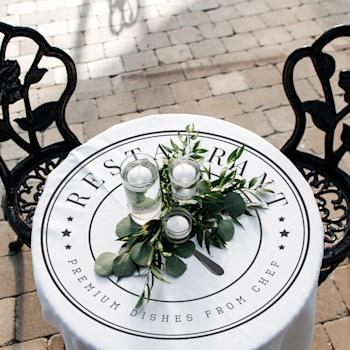 Nappe de table ronde