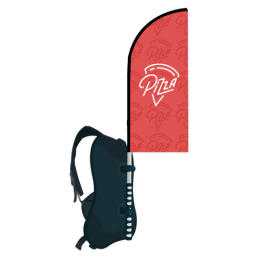 Rugzakken met beachflag met logo