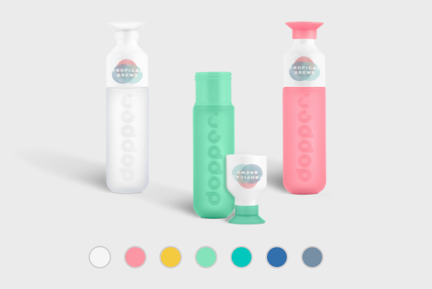 Personalised dopper bottles, personalised with your name or logo - Helloprint