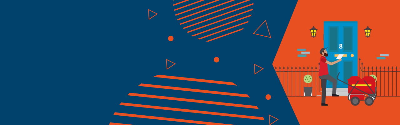 Huis-aan-huis <br>
Flyer en folders
verspreiding