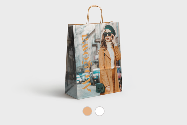 Kraft paper bags full colour