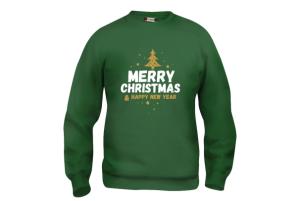 Personalised basic jumper printed at Helloprint with a Christmas design