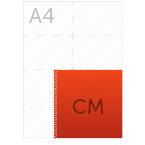Drucke Dein Design im CM Format mit Spiralbund bei print.sd-print-service.de. Im Vergleich zu A4 ist dieses Format wesentlich kleiner und eher quadratisch.