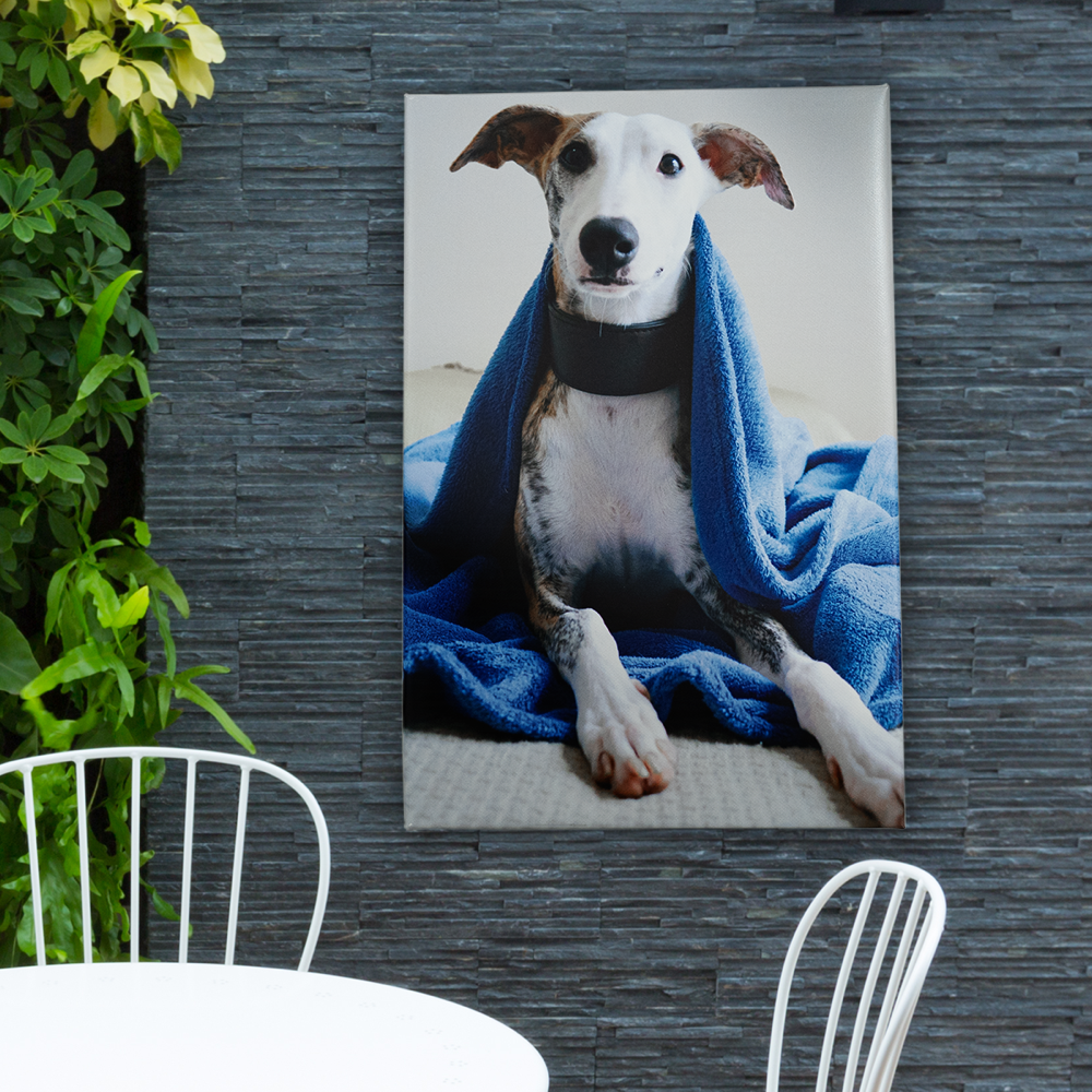 Foto op canvas voor buiten