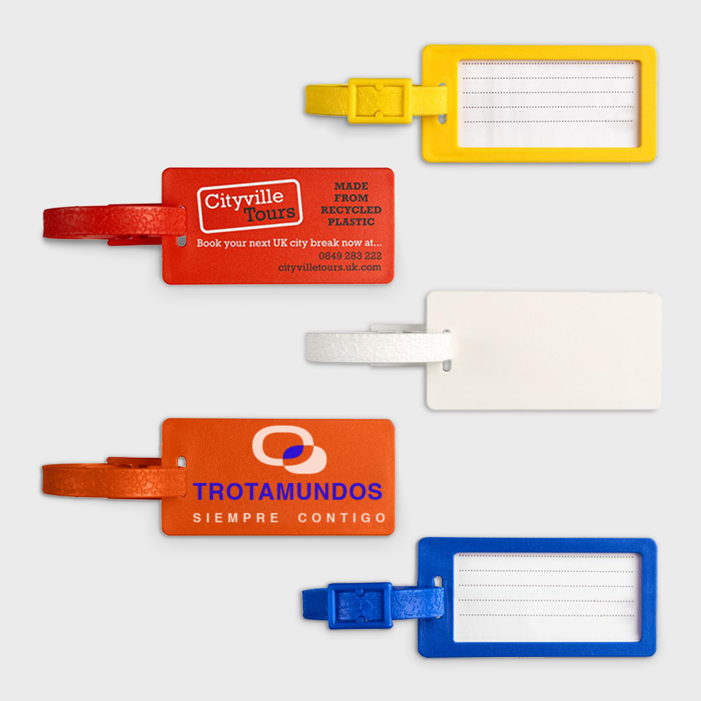 Recycled Plastic Luggage Tag
