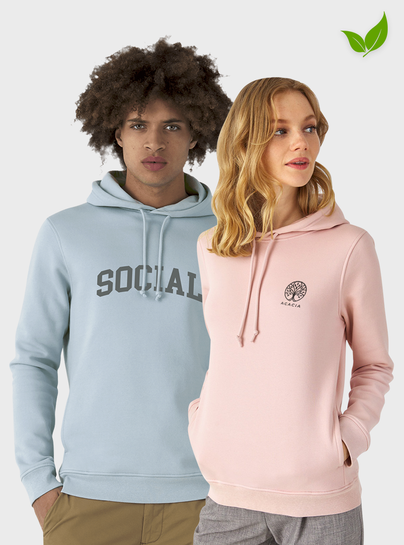 Unisex hoodie van biologisch katoen