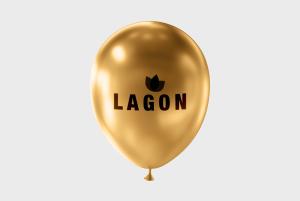 Metallic coloured balloons, printed with your company name at love4print