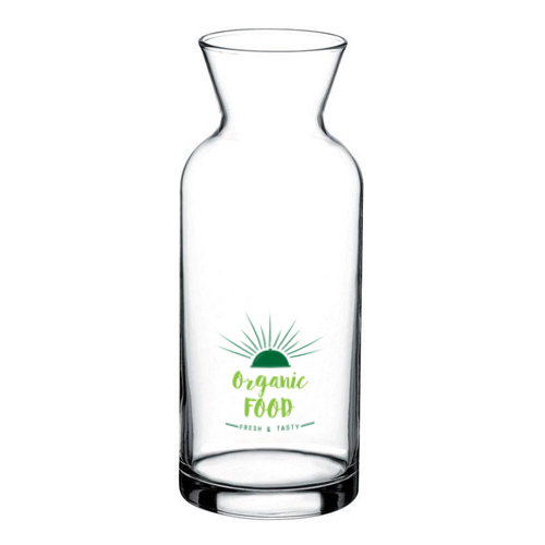 A 1 litre glass jug available at Helloprint with personalised printing solutions for a cheap price