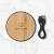 standing Wireless charger bamboo 10W