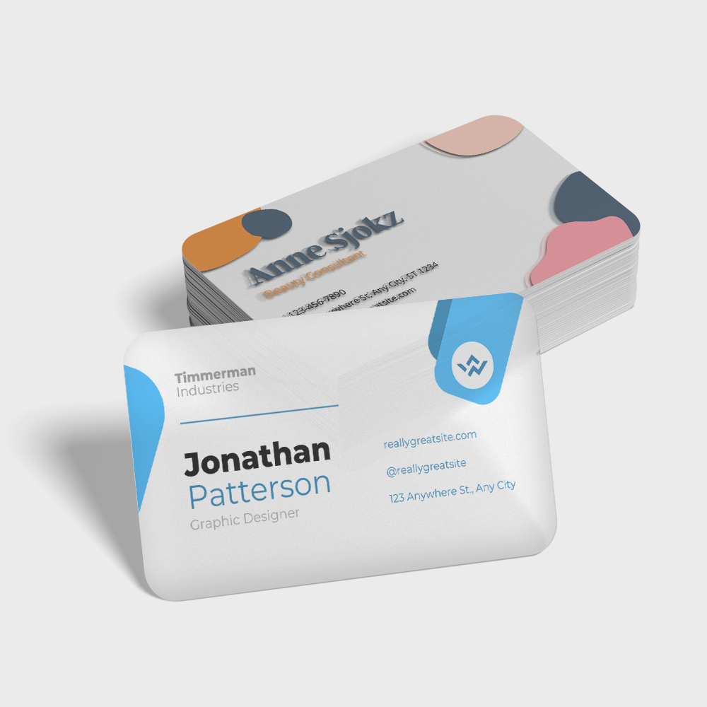 Visitekaartjes Transparante