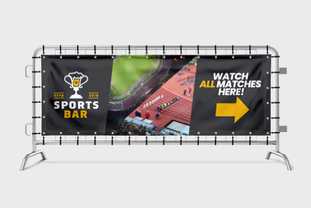 Image of a printed fence banner. Great for outdoor advertising!