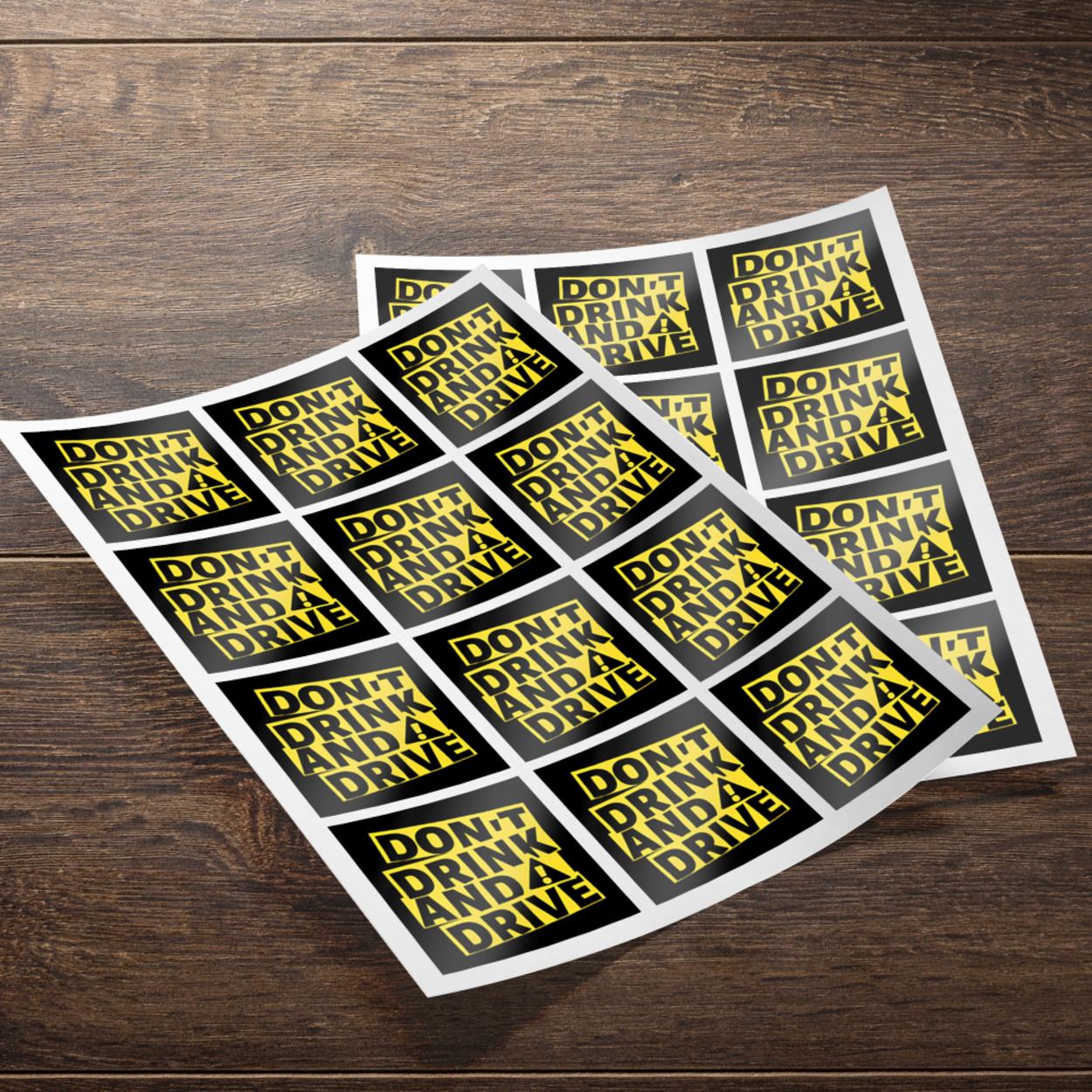 Small Information Sticker Small Stickers | Printing Small Stickers | Custom Mini Stickers