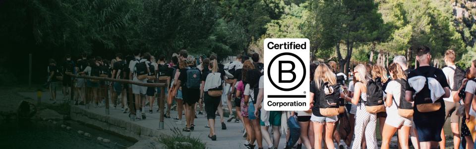Wij zijn trots op onze<br>
B Corp Certificering
