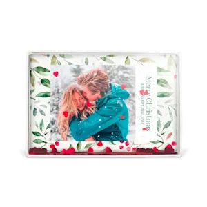 Cadre photo personnalisé cœurs