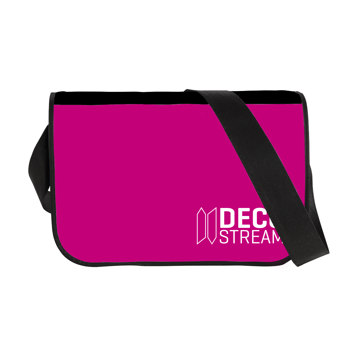 Cross body bag with one long strap. The bag can be personalised with a logo and design on Helloprint.