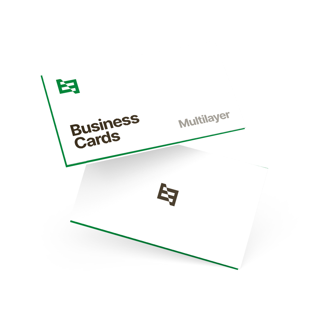 Tarjetas de visita multi-capa