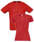 Bedrucke Sportliche Slim-Fit T-Shirts bei Helloprint. Hier in der Farbe rot erhältlich.